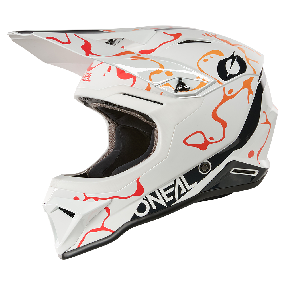 CASQUE ONEAL 1SRS SPLASH BLANC ORANGE