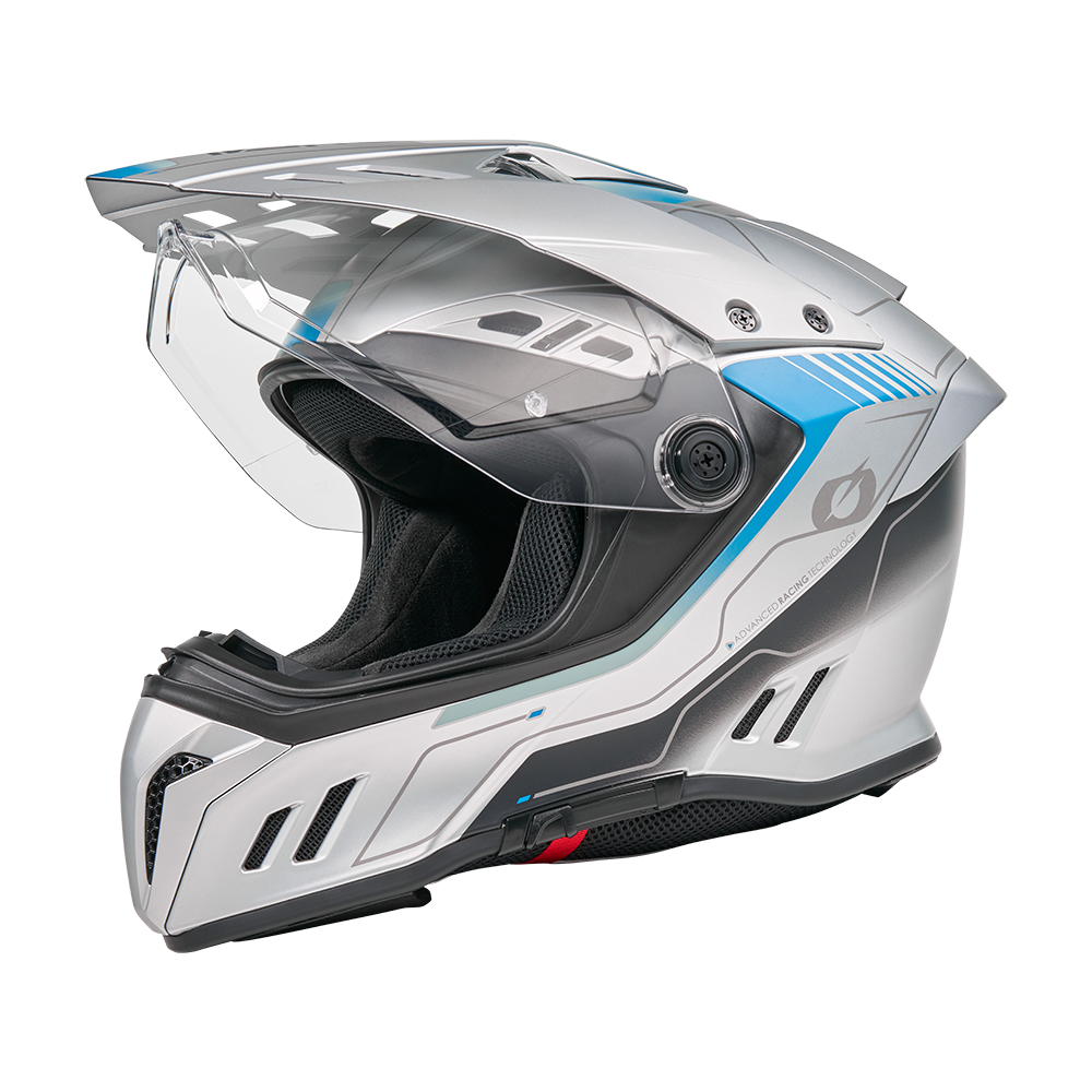 CASQUE ONEAL SIERRA RS ECHO GRIS BLEU