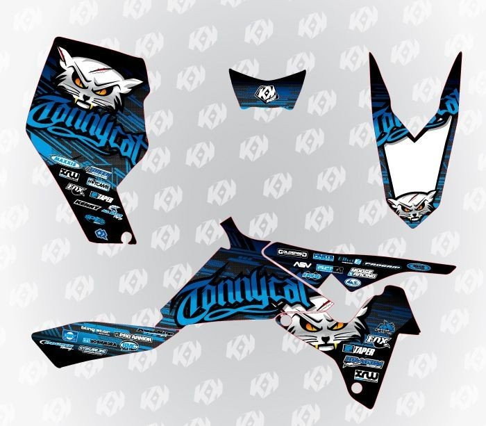 KIT DECO TONNYCAT BLUE CAT : LTR450