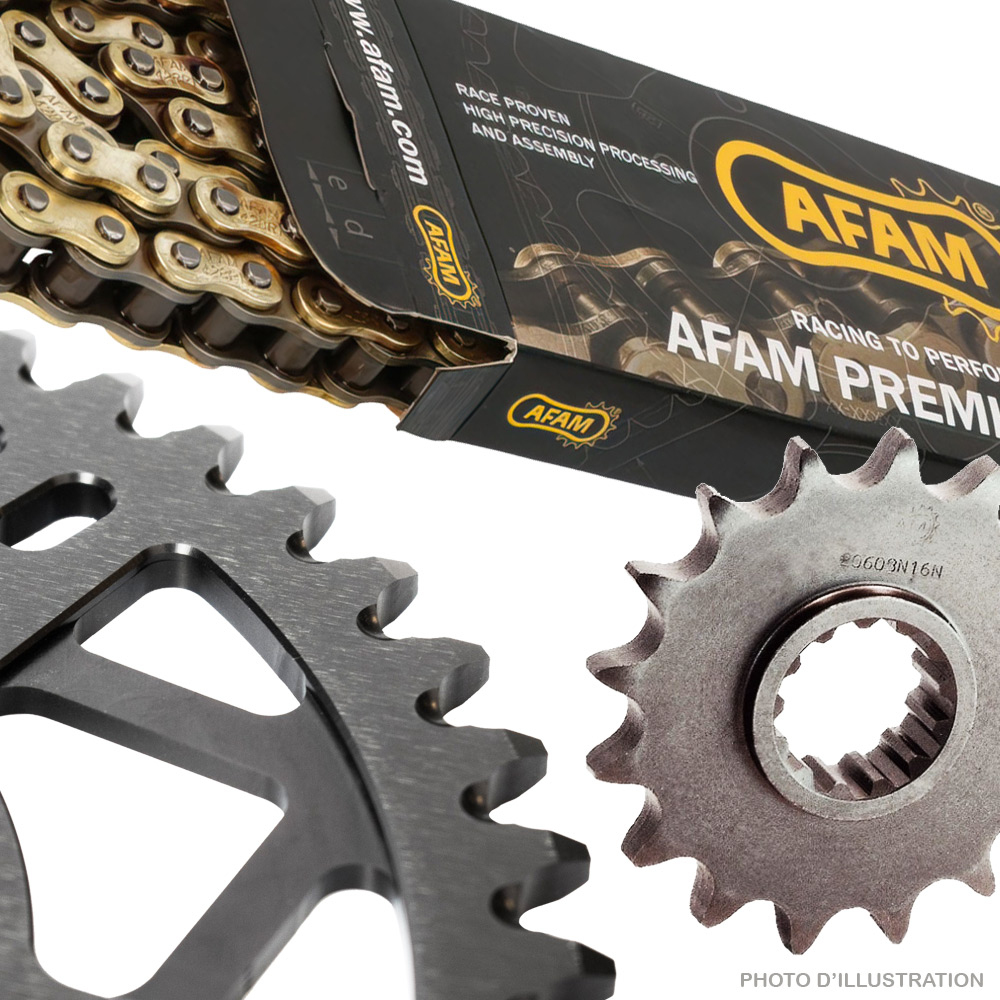 Kit chaîne AFAM 525XSR2 16/44 super-renforcée - couronne standard