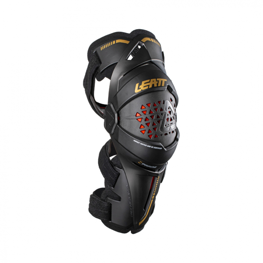 Genouillère Leatt Double Axe Junior - Noir - Protection Genou Pour Jeunes Motards/VTT