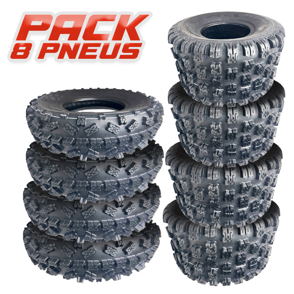 PACK 8 PNEUS OBOR ADVENT SOFT 18x10-8 / 20x6-10