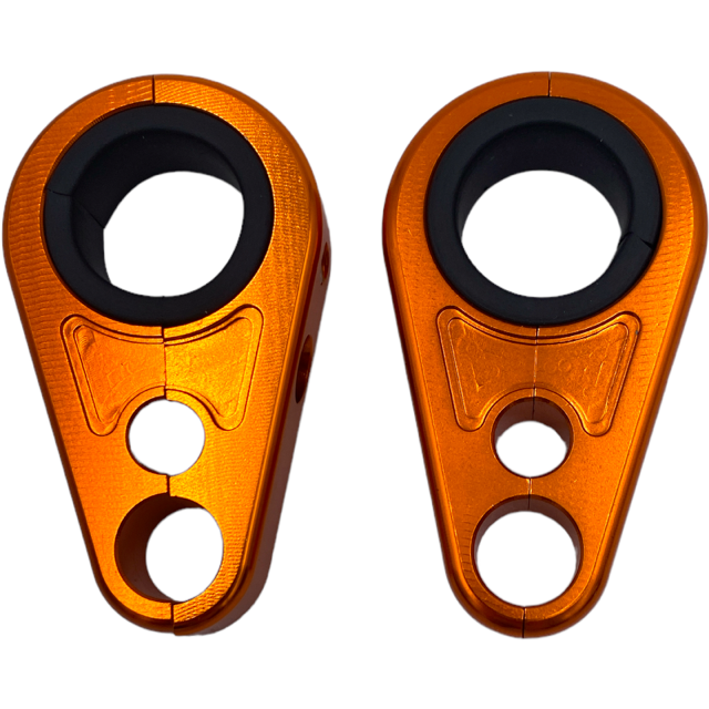 PAIRE DE SUPPORTS DE DURITES AVIA ANODISEE ORANGE