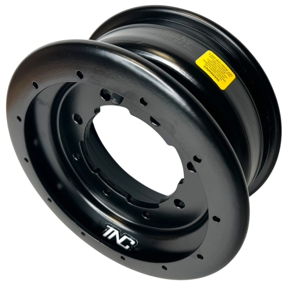 TNC Black Beadlock Wheel with Dual 4x144-156 Bolt Pattern and 4+1 Offset Without Rim Lock