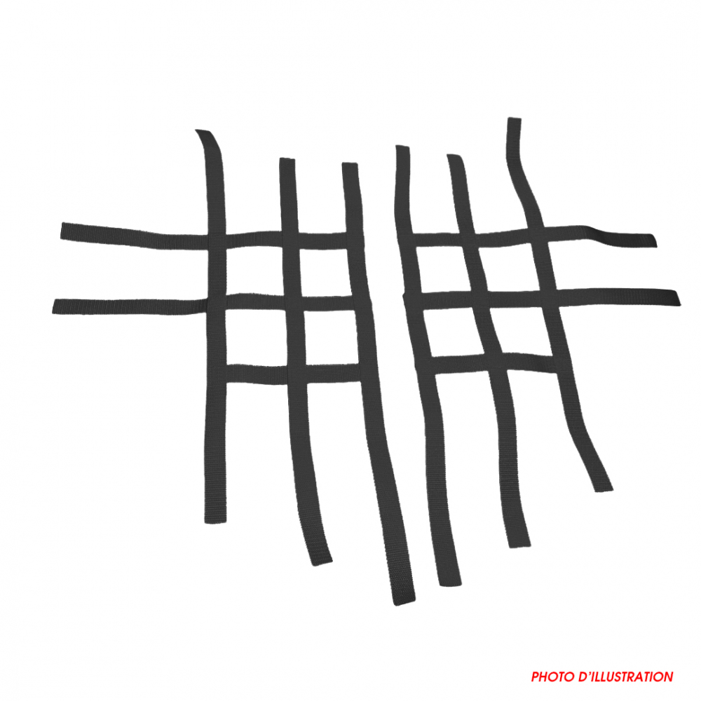 SANGLES DE NERF BAR XRW R1 noires - SUZUKI LTZ 400