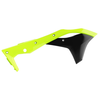 Ouïes de radiateur POLISPORT jaune fluo Kawasaki