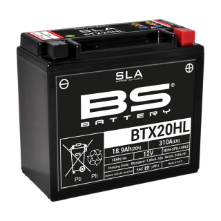 Batterie BS HAUTE PERFORMANCE BTX20HL CAN AM COMMANDER / MAVERICK X3 / OUTLANDER / RENEGADE