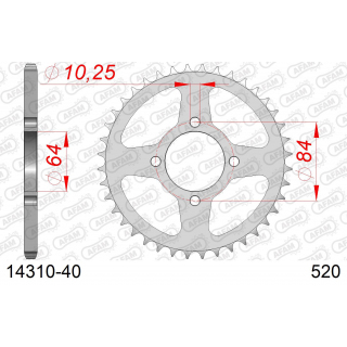 COURONNE ACIER PAS 520 40 dents