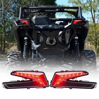 feux arrière NOIR avec clignotant intègre pour Can Am Maverick X3 XDS XRS Max Turbo R 2017 à 2020