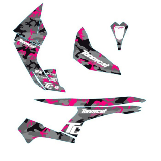 KIT DECO CAMO SPONSOR GRIS/ROSE RENEGADE