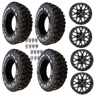 PACK JANTES HURRICANE 14X7 / 4X156 ET PNEUS MAXXIS BIG HORN MT764