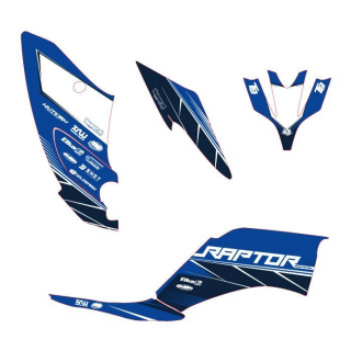 KIT DECO YAMAHA USINE 350 BANSHEE ROUGE ET BLANC