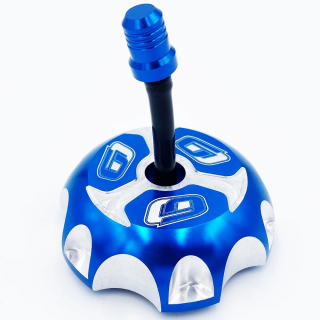 BOUCHON ALU GOLDSPEED BLEU 250 RAPTOR / 350 RAPTOR / YFZ450 / YFZ450-R / LTR450 / LTZ400 Ø62,5mm