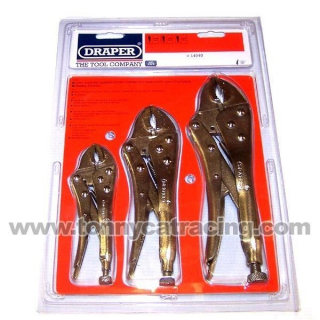 Pack de 3 pinces etaux 140, 190, 220 mm