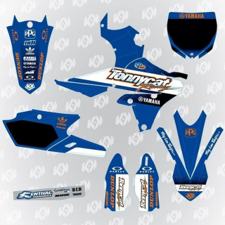 KIT DECO TONNYCAT LUCAS OIL REPLICA bleu et orange : YZF250/450 ( année au choix )
