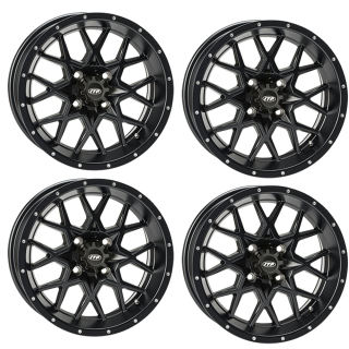 PACK DE 4 JANTES ITP HURRICANE 14X7 / ENTRAXE 4X136 / DEPORT 5+2