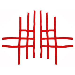 PAIRE DE SANGLES ROUGE POUR NERF BAR STANDARD