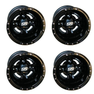PACK 4 JANTES ITP SS112 SPORT NOIRES 10X5/4x156 & 10X8/4X115