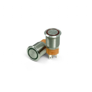 bouton poussoir REBELMOTO VOYANT ROUGE Ø16mm older racer