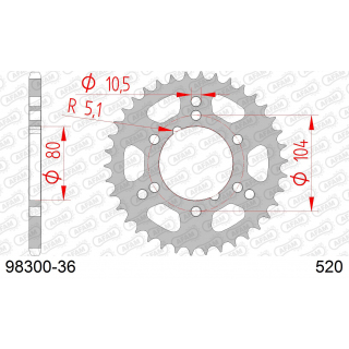 STEEL CROWN 36 teeth