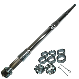 AXE / ARBRE DE ROUE RENFORCE SILVERTEC / GOLDSPEED +10CM POUR 250 RAPTOR