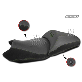 SELLE COMPLETE BMW R 1300 GS - chauffante - rabaissée -20mm - VERT