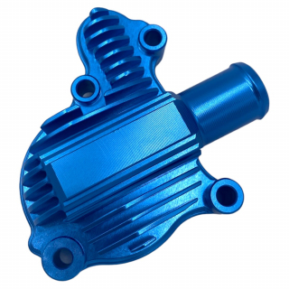 Couvercle de pompe à eau bleu avec ailettes TNC RACING pour YFZ450-R