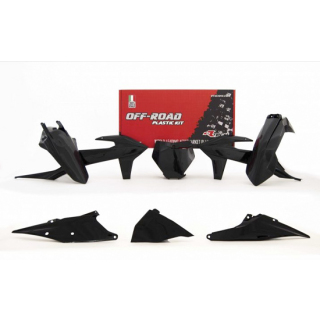6-piece Black Plastic Set