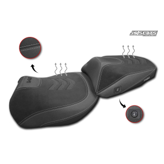 SELLE COMPLETE AVEC SYTEME DE CHAUFFE POUR DUCATI MULTISTRADA V4 2021 et + / NOIR