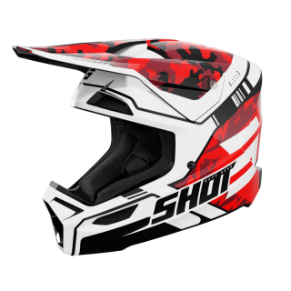 CASQUE SHOT FURIOUS FLASH ROUGE