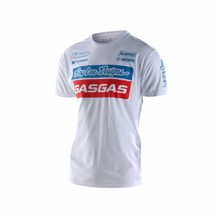T-SHIRT TEAM GASGAS BLANC TROY LEE DESIGNS