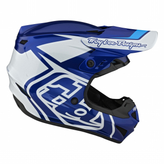 CASQUE TROY LEE DESIGNS GP POLYACRYLITE OVERLOAD BLEU / BLANC