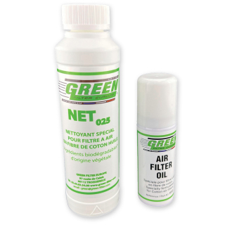 Petit kit Produit d'entretien GREEN pour filtre à air green.