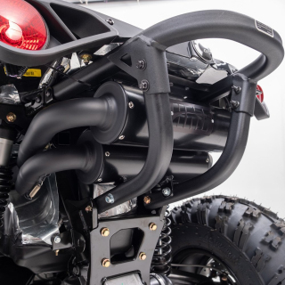 LIGNE D'ECHAPPEMENT HMF PERFORMANCE BLACKOUT DOUBLE FULL BLACK POUR RENEGADE 650 XXC / 1000 de 2012 a 2023