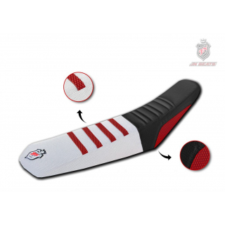 HOUSSE DE SELLE BLANCHE / NOIRE / ROUGE MX CRF 250R 18-21 / 250RX 19-21 / CRF 450R / X 17-20