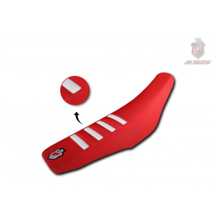 HOUSSE DE SELLE ROUGE / BLANCHE HONDA CRF 250 04-09 / 250X 04-19 / CRF 450 05-08 / 450X 04-16