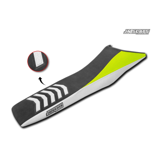 HOUSSE DE SELLE POUR HUSQVARNA 701 2016 - 2026 - NOIR BLANC JAUNE FLUO