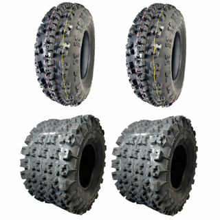 PACK PNEUS QUAD 4 MAXXIS RAZR 2 : 21/7-10 & 22/11-9
