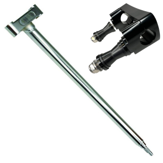 COLONNE DE DIRECTION GOLDSPEED POUR YFZ450R 700mm + PONTET SUR SILENT BLOC POUR COLONNE RACING