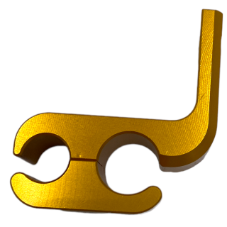 DOUBLE SUPPORT DE DURITE DE FREIN ARRIERE ALU OR POUR 700 RAPTOR de 2006 à 2023