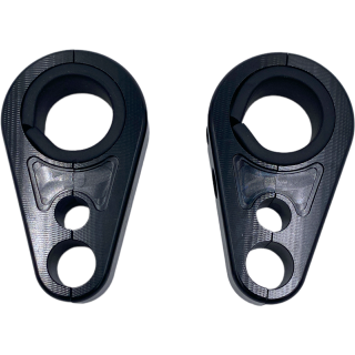 PAIRE DE SUPPORTS DE DURITES AVIA ANODISEE NOIR