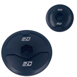COUVERCLES DE CARTER MOTEUR ALU NOIR POUR YFZ450-R / 700 RAPTOR