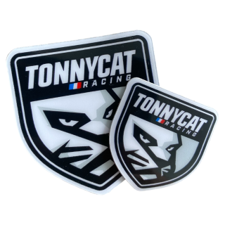 Autocollant Tonnycat emblème 5,5cm & 3,5cm - PACK de 2