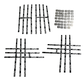 KIT SANGLES RENFORCEES POUR NERF BARS LAEGER'S V2 BLACK POUR YFZ450-R