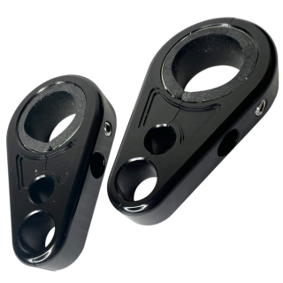 PAIRE DE SUPPORTS DE DURITES AVIA ANODISEE NOIR