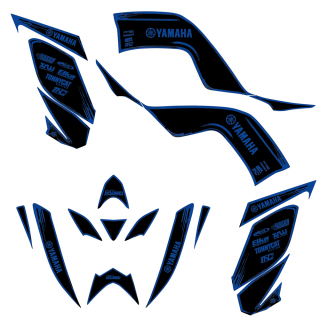 KIT DÉCO ÉDITION POSCA NOIR MAT POUR YAMAHA 700 RAPTOR