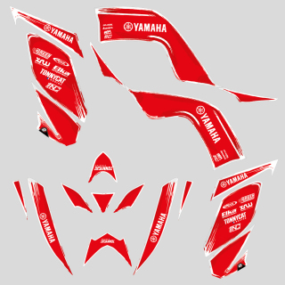 KIT DÉCO ÉDITION POSCA ROUGE MAT POUR YAMAHA 700 RAPTOR
