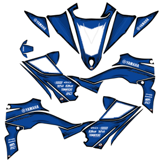 KIT DÉCO ÉDITION POSCA BLEU MAT POUR YAMAHA YFZ-R 450