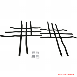 SANGLES DE NERF BAR XRW Q2 noires - SUZUKI LTR 450