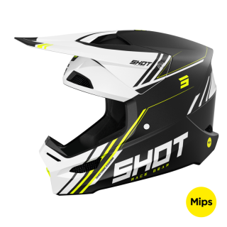 CASQUE SHOT RACE SPRINT NOIR JAUNE